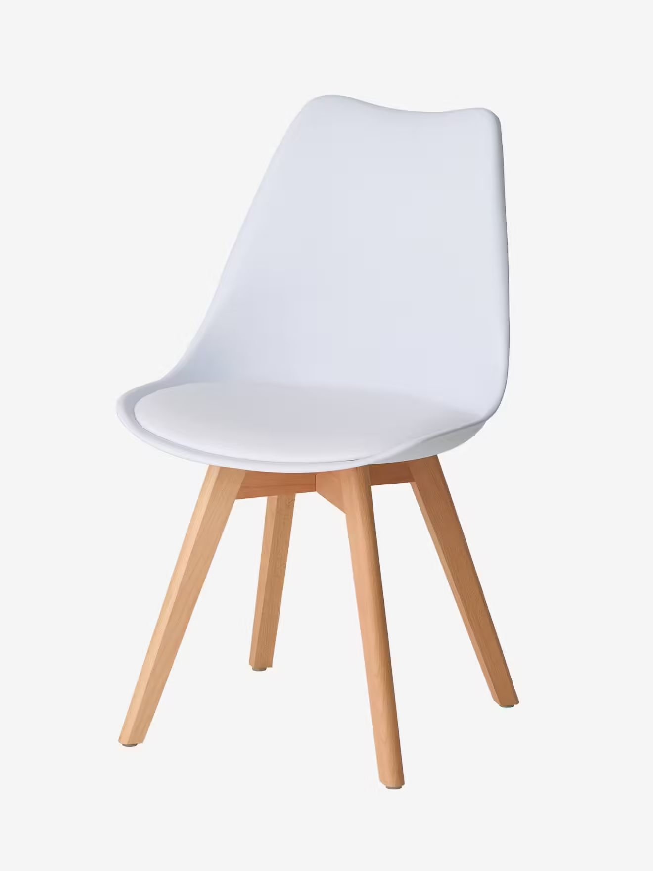 Chaise enfant primaire scandinave blanc Vertbaudet