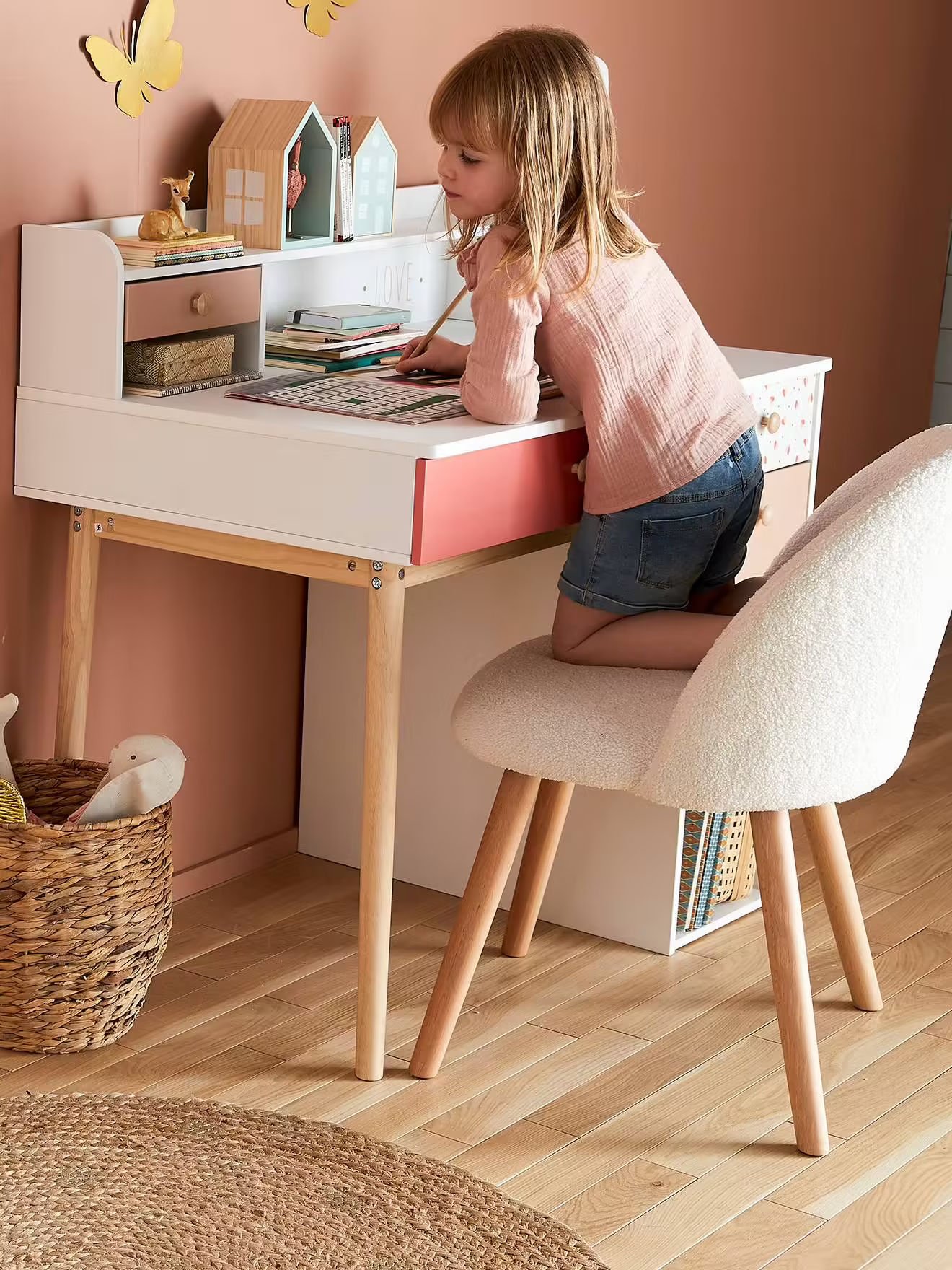 Chaise fausse fourrure enfant Vertbaudet