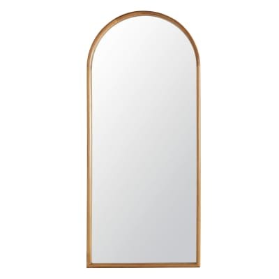 Grand miroir arche en bois de paulownia 80x180 Leon - Maisons du Monde