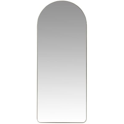 Grand miroir arche sur pied en acier doré 60x150 Lisa - Maisons du Monde