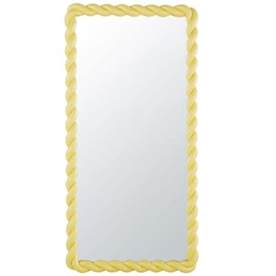 Grand miroir rectangulaire torsadé jaune 80x160 Louma - Maisons du Monde