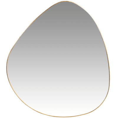 Miroir organique en cuivre doré 42x42 Judi - Maisons du Monde