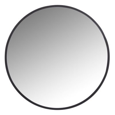 Miroir rond en acier noir D60 Flick - Maisons du Monde