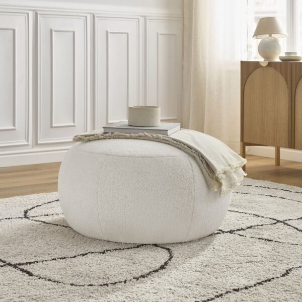 pouf blanc