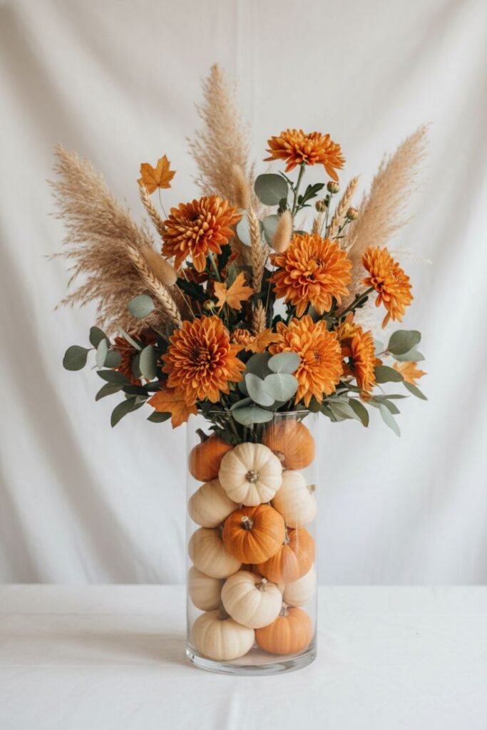 decoration de table pour l'automne