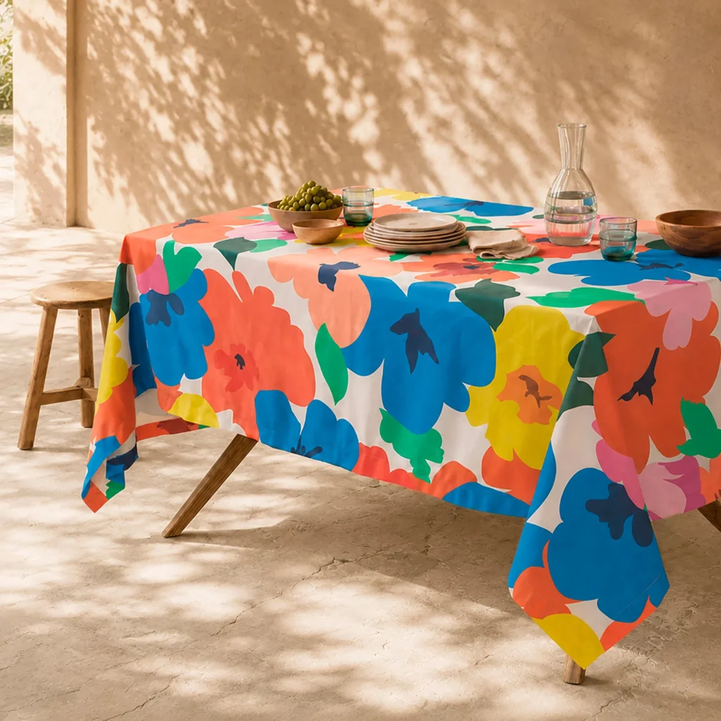 nappe originale et colorée